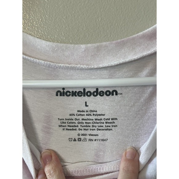 Nickelodeon Rugrats Tie Dye Muscle Tee Tank Top Women's Juniors Size L - Picture 3 of 5